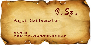 Vajai Szilveszter névjegykártya